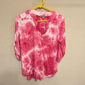 White birch 3/4 sleeve top size small